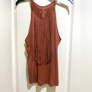 American Eagle Outfitters Soft n Sexy fringed tank